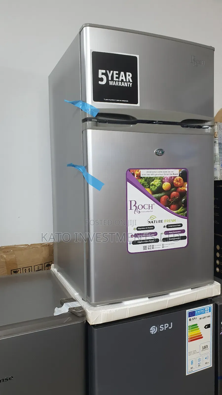 Roch 120litrs Double Door Fridge