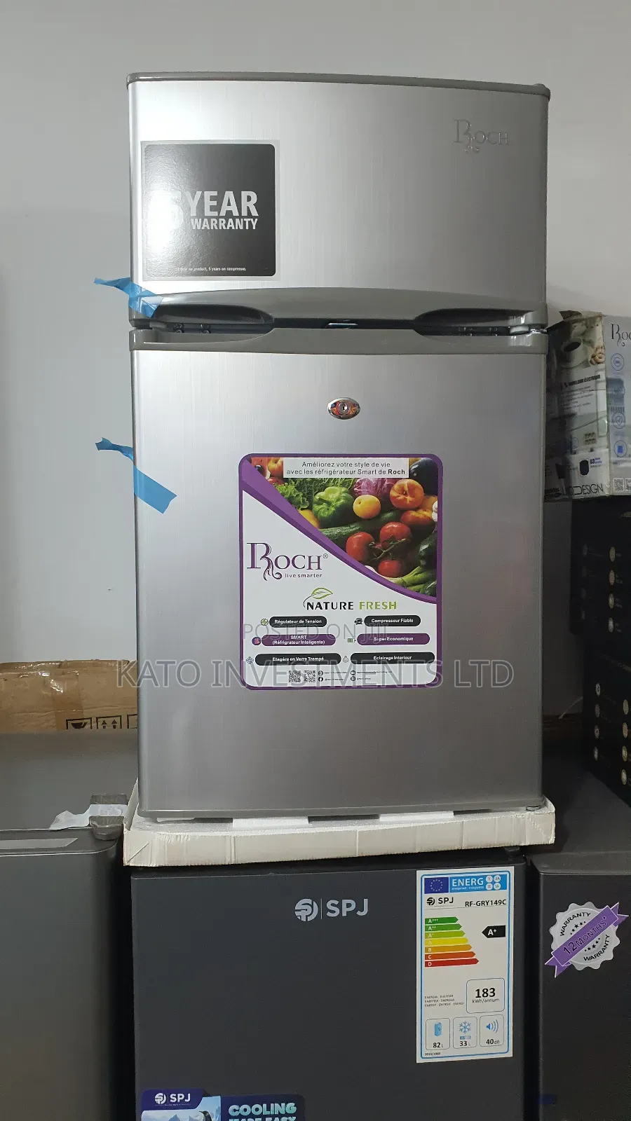 Roch 120litrs Double Door Fridge