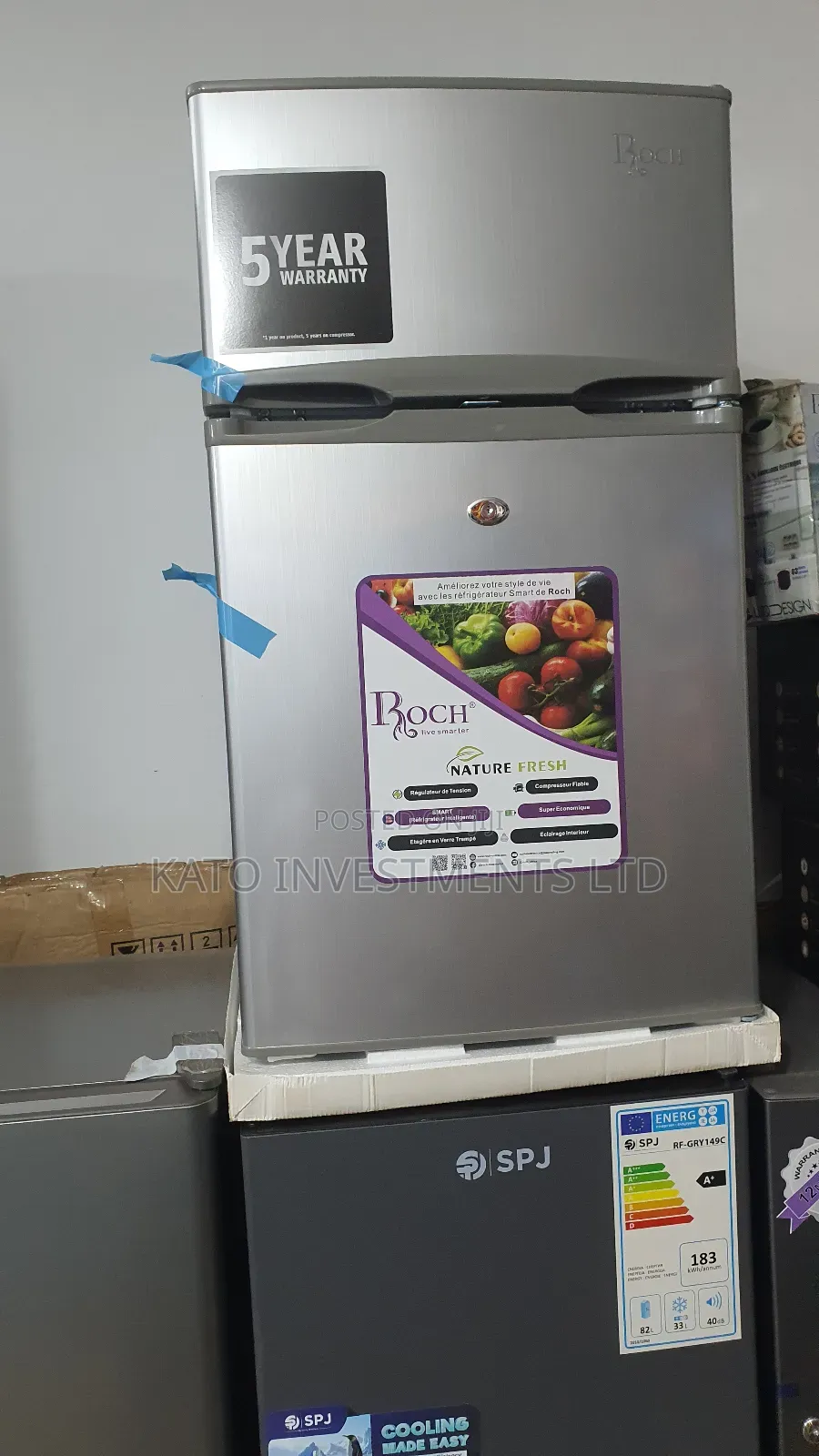 Roch 120litrs Double Door Fridge