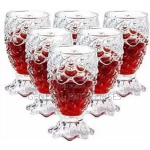 Set of Pineapple-Shaped Crystal Clear Juice Glasses