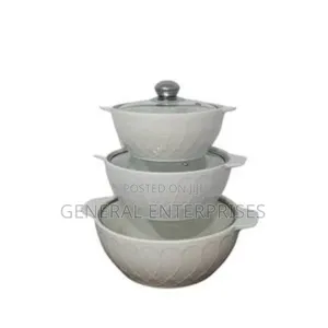 3-Piece White Ceramic Serving Dish Set