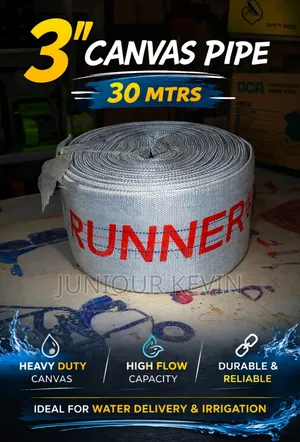 Canvas Delivery Pipe 3" Runner. 30mtr