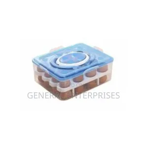 32-Grid, Double-Layer Egg Storage Container Designed for Refrigerator