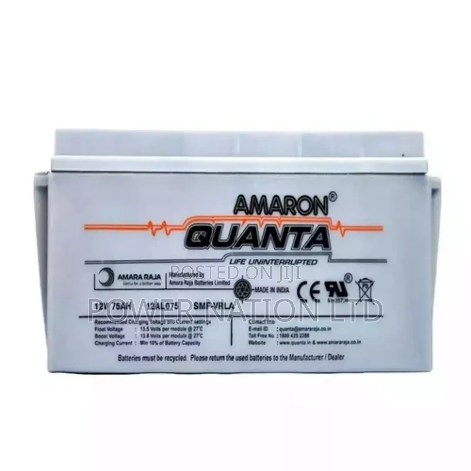 75ah Amaron Battery