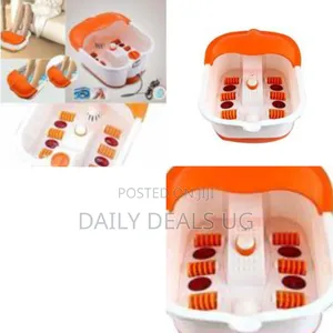 An Electric Foot Spa Bath and Roller Massager