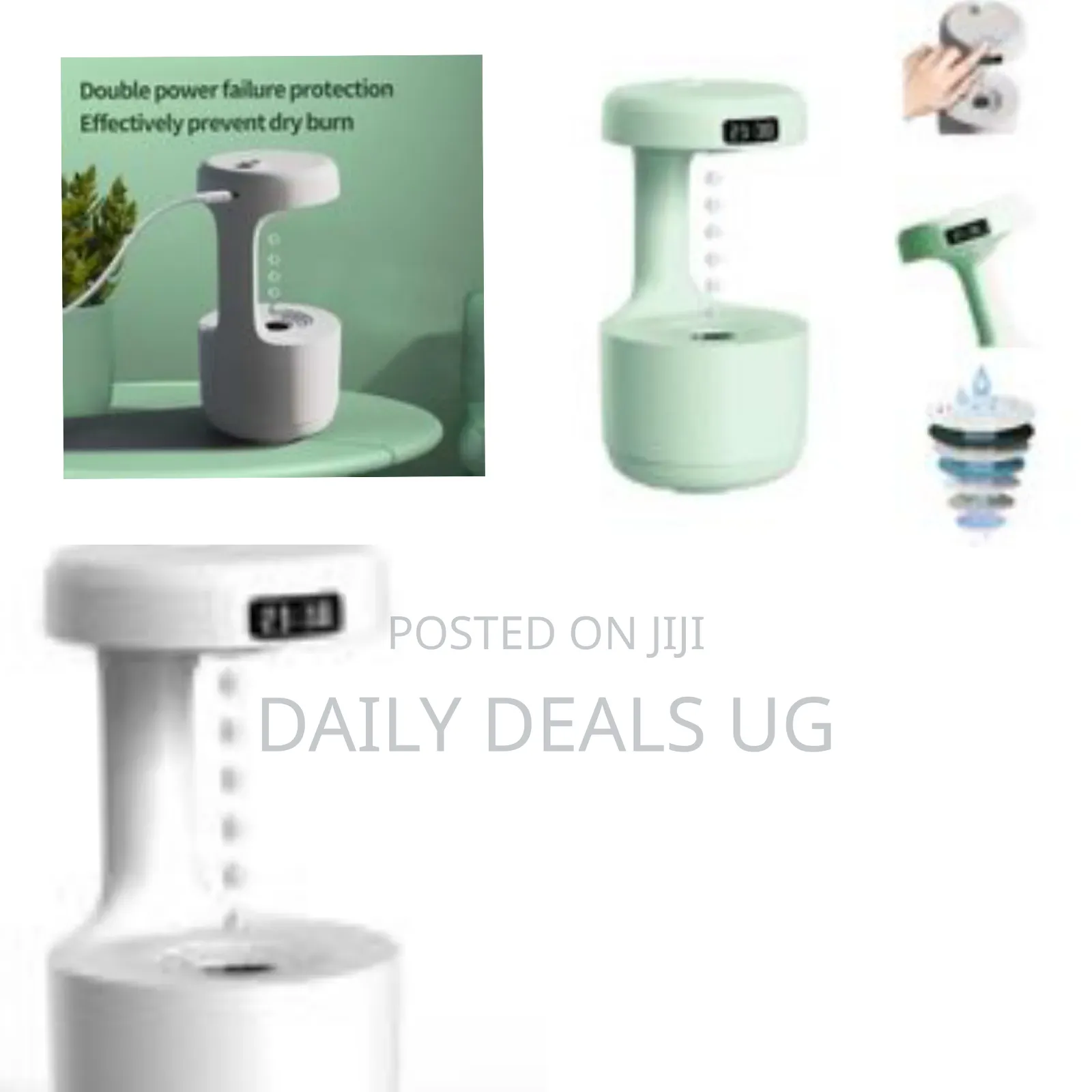 Ultrasonic Anti-Gravity Droplet Humidifier