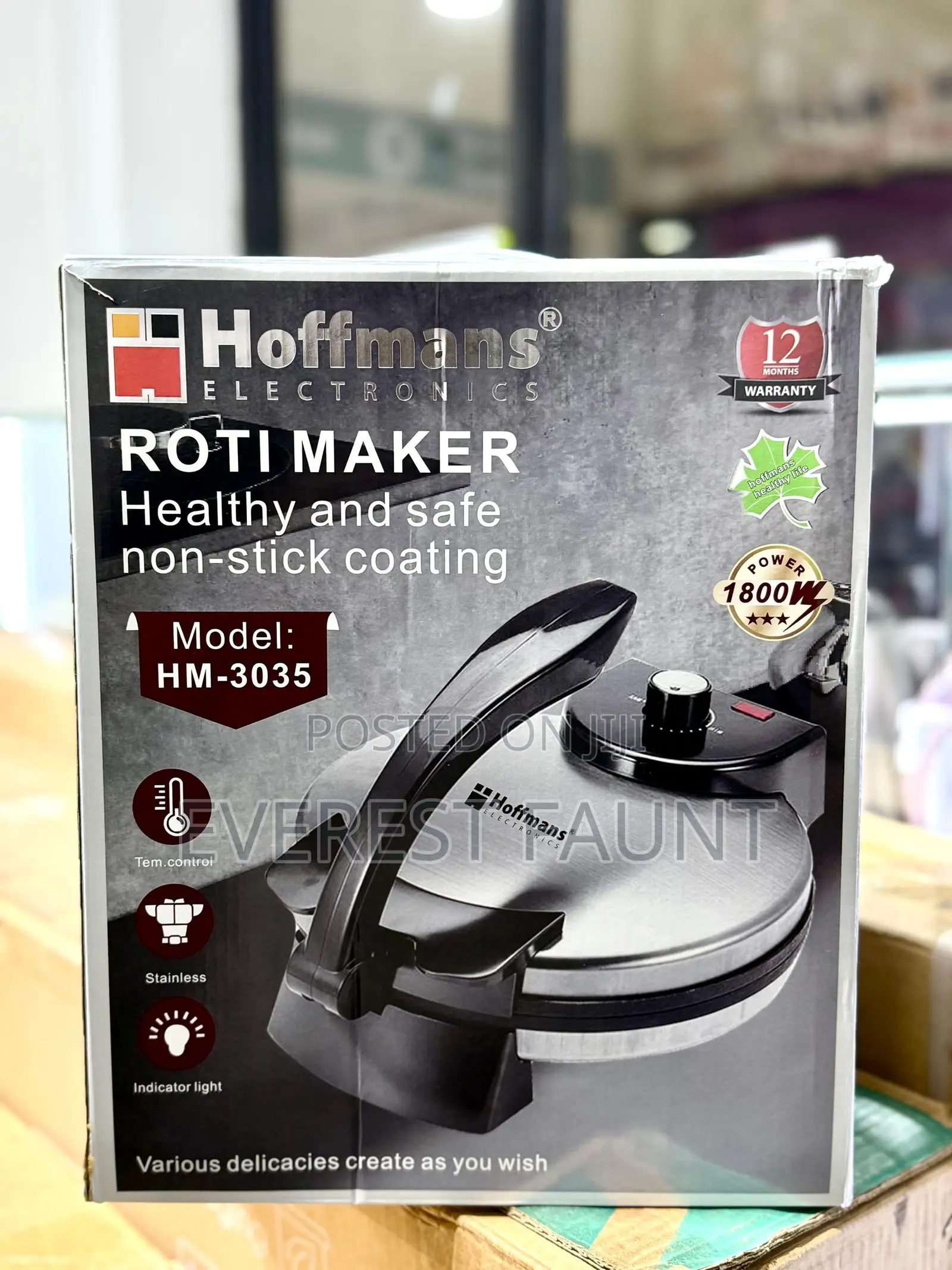 Hoffmans Chapati Maker Stainless Steel