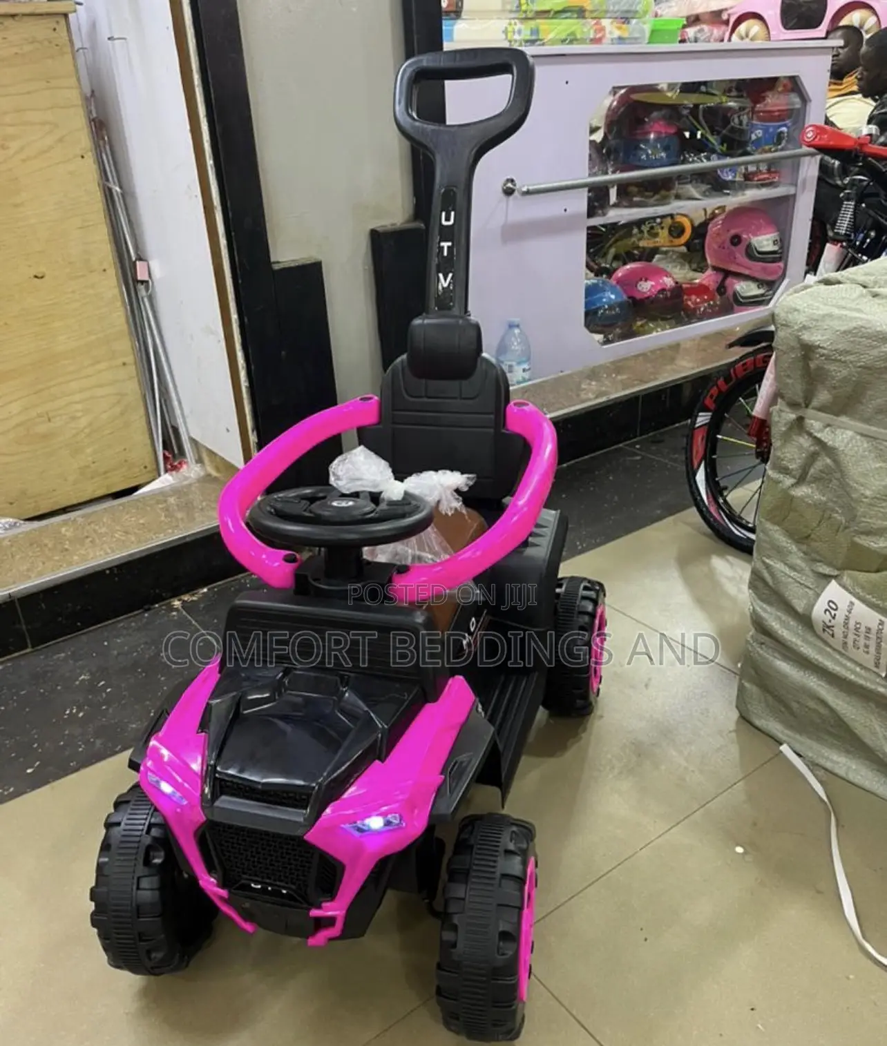 Rechargeable Push Toy Car Pink