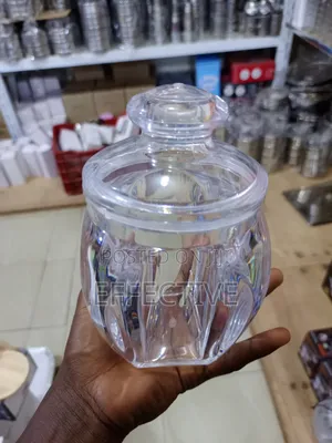 Clear Acrylic Sealed Storage Jar.