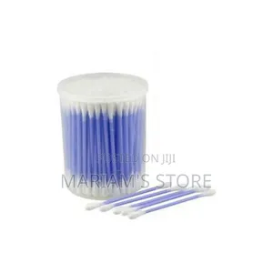 100 Pieces Cotton Buds Earbuds - Blue