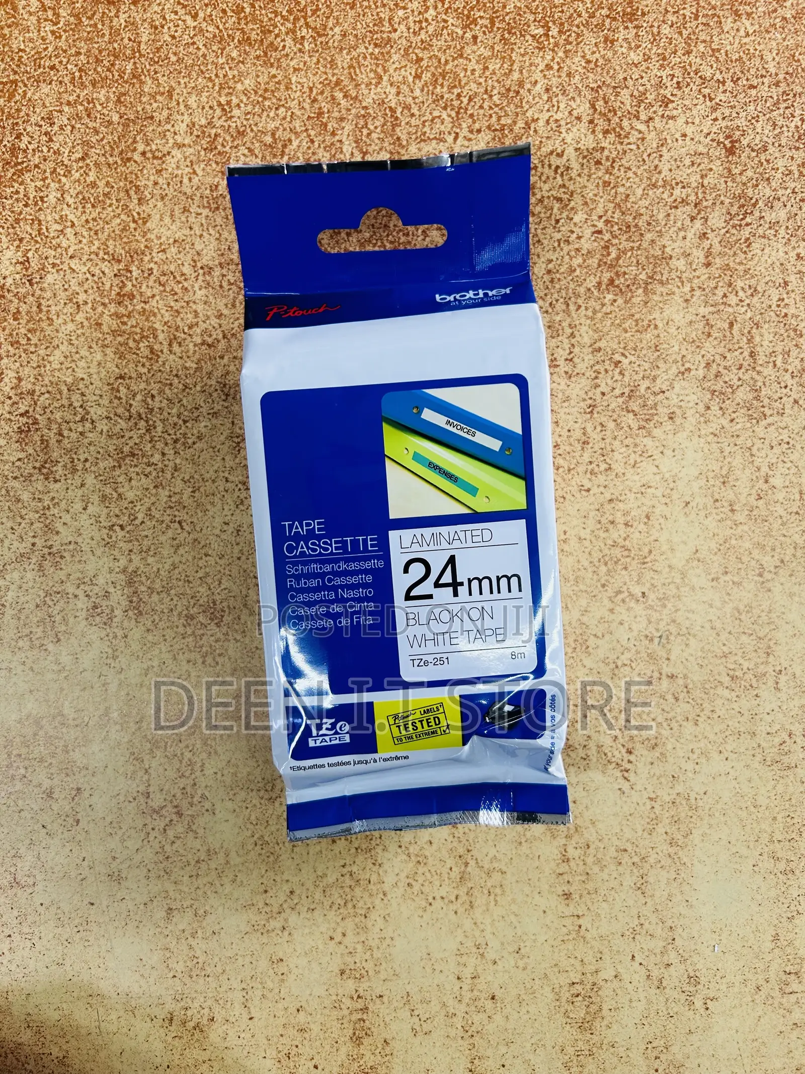 Brother Labelling Tape Black - 24mm