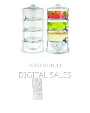 Acrylic 3-Tier Water, Juice Drink Dispenser With Ice