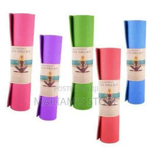 Yoga Mat Gym Exercise Training Mat 1piece - Multicolor