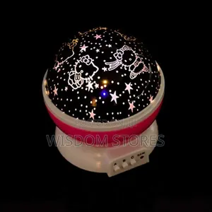Led Night Light Moon And Star Rotating Sky Cover Projector