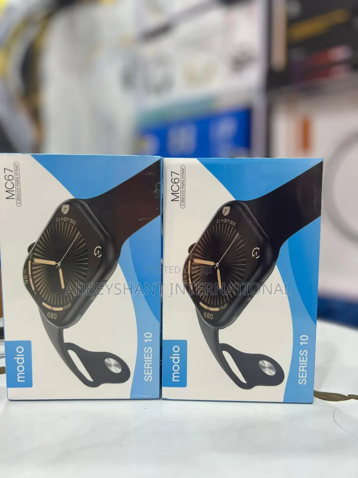Modio Mc67 Smart Watch 2.2inches ,2pairs Straps