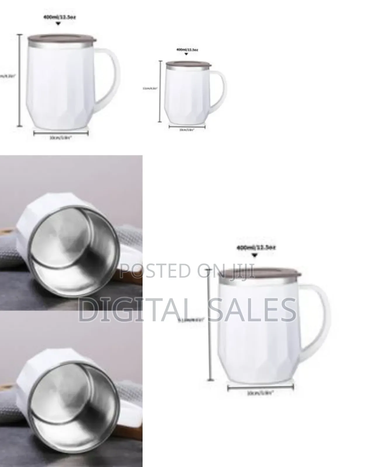 400ml Stainless Steel Office Coffee Mug Insulation Cup Thermal Flask