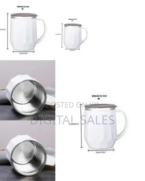 400ml Stainless Steel Office Coffee Mug Insulation Cup Thermal Flask