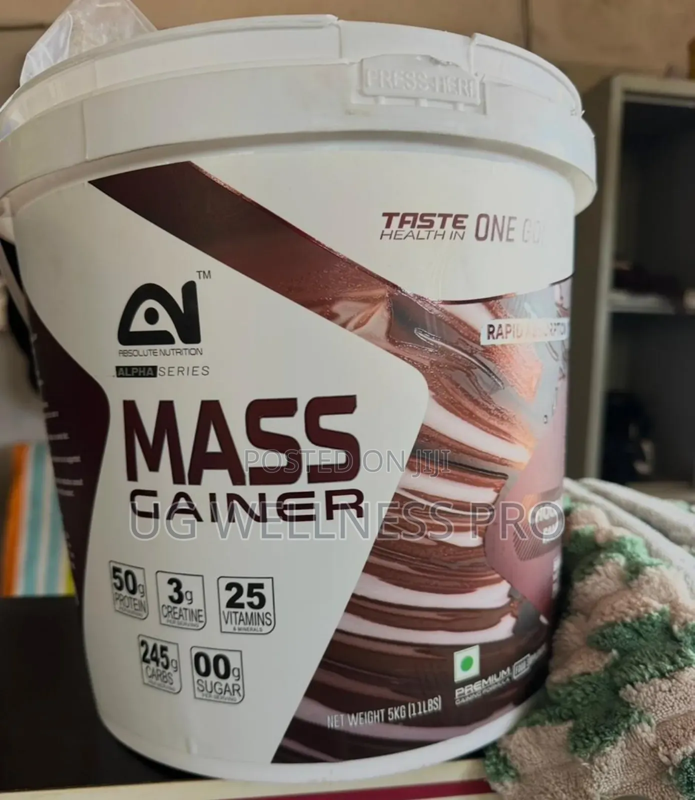 Absolute Nutrition Mass Gainer 5kg in Chocolate