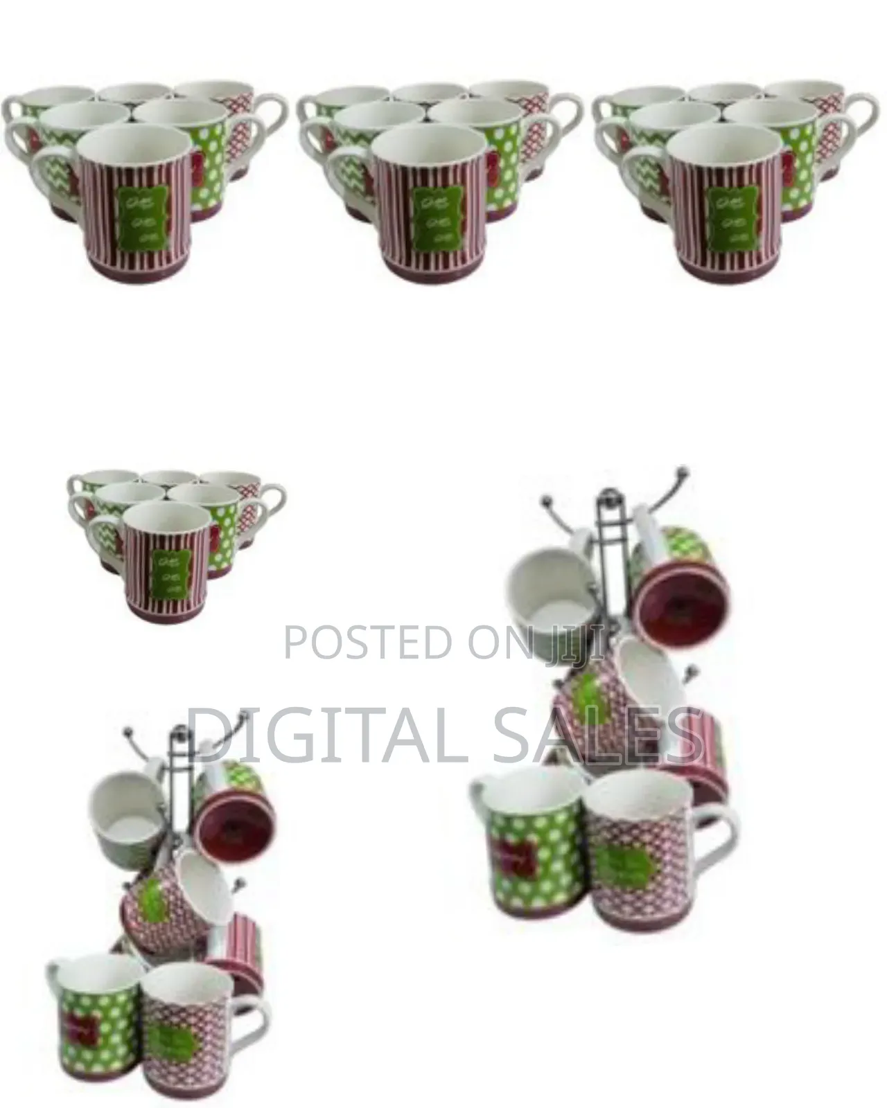 6 Piece Mugs for Coffee, Tea
