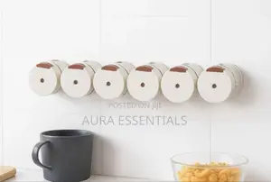 6pcs Wall-Mounted Magnetic Seasoning Box Set