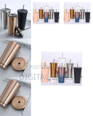 Stainless Steel 500ml Coffee Mug With Lid Tea Cup Thermos Beer