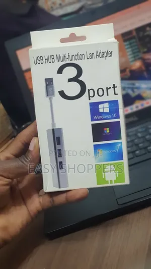 3-Port Usb Hub Multi-Function Lan Adapter Converter