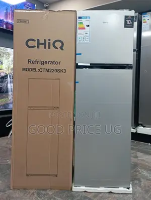 Chiq 2-Door Top Freezer Refrigerator.