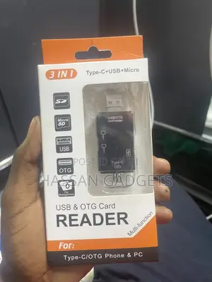 3in 1 Type C Usb T Micro Usb Otg Card Reader