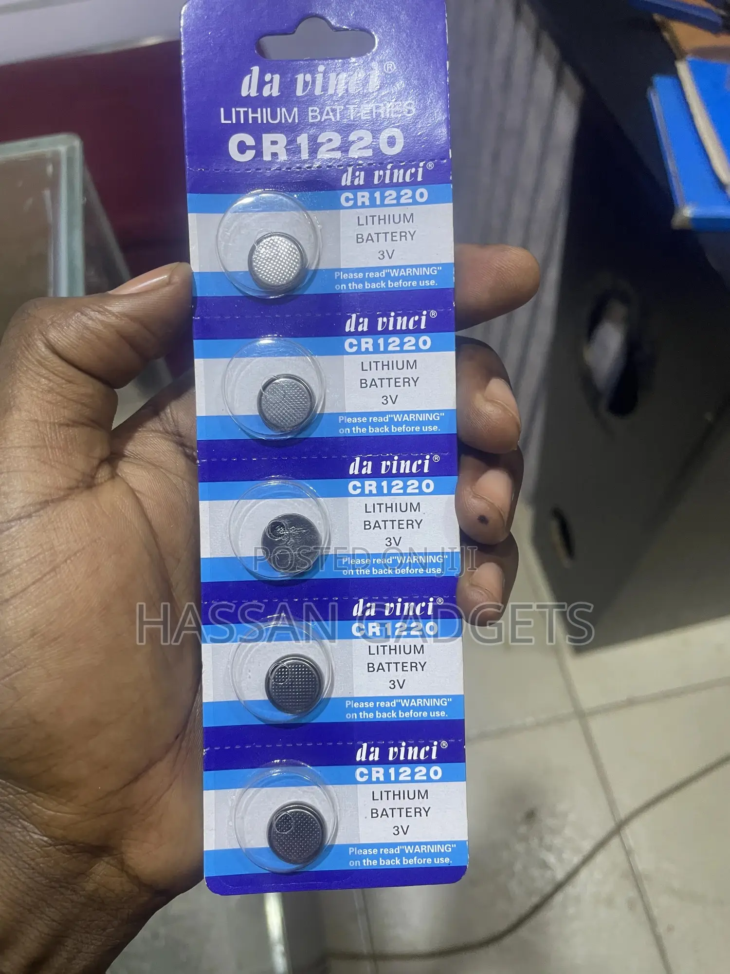 Cr1220 3v Lithium Coin Cell Battery