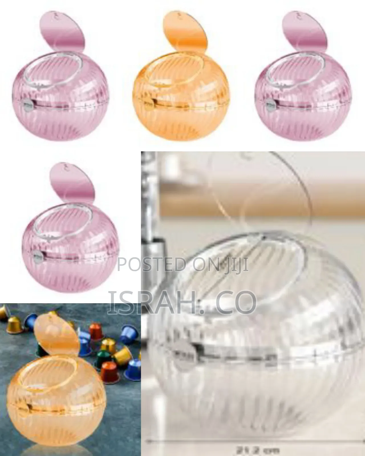 Transparent Spherical Coffee Capsule Holder