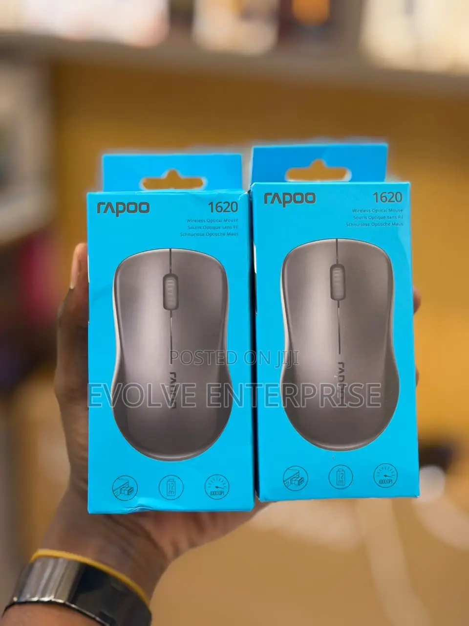 Rapoo 1620 Wireless 2.4ghz Optical Mouse for Laptop