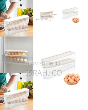 12pcs Double Layer Egg Storage Box - Rolling Countertop Egg Holder,12