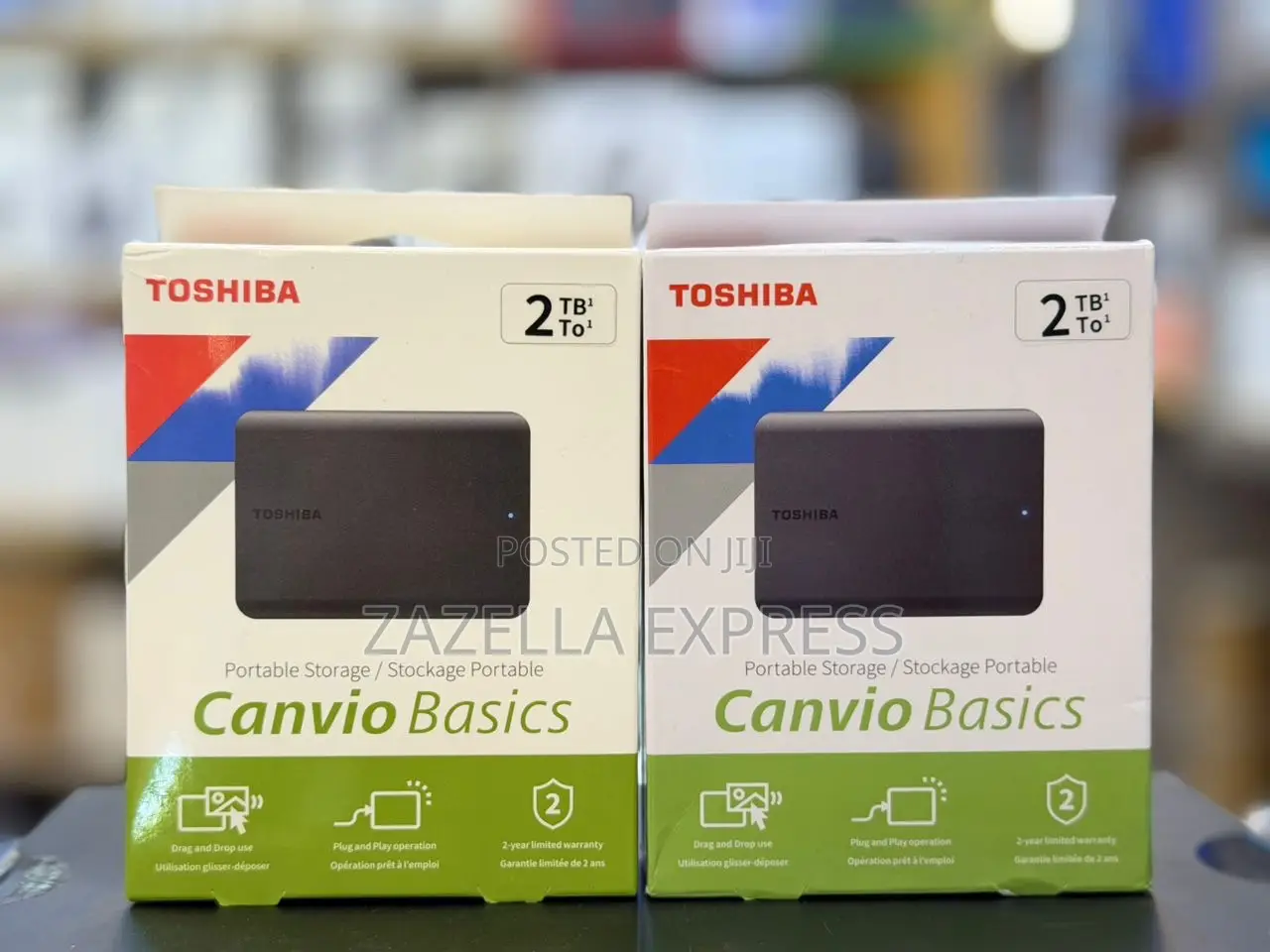 Toshiba 2tb Portable External Hard Drive Usb 3.0 HDD