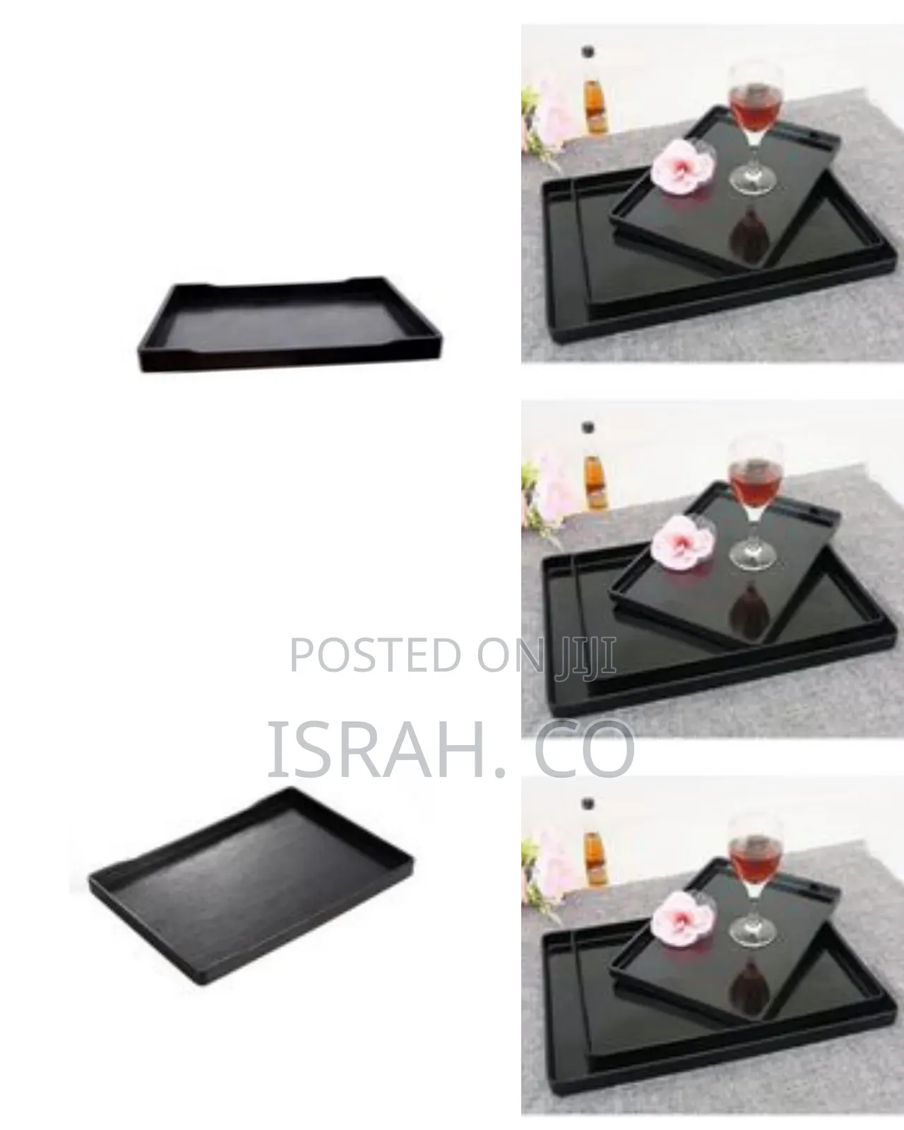 3 Pieces of Melamine Dinner Serving Trays