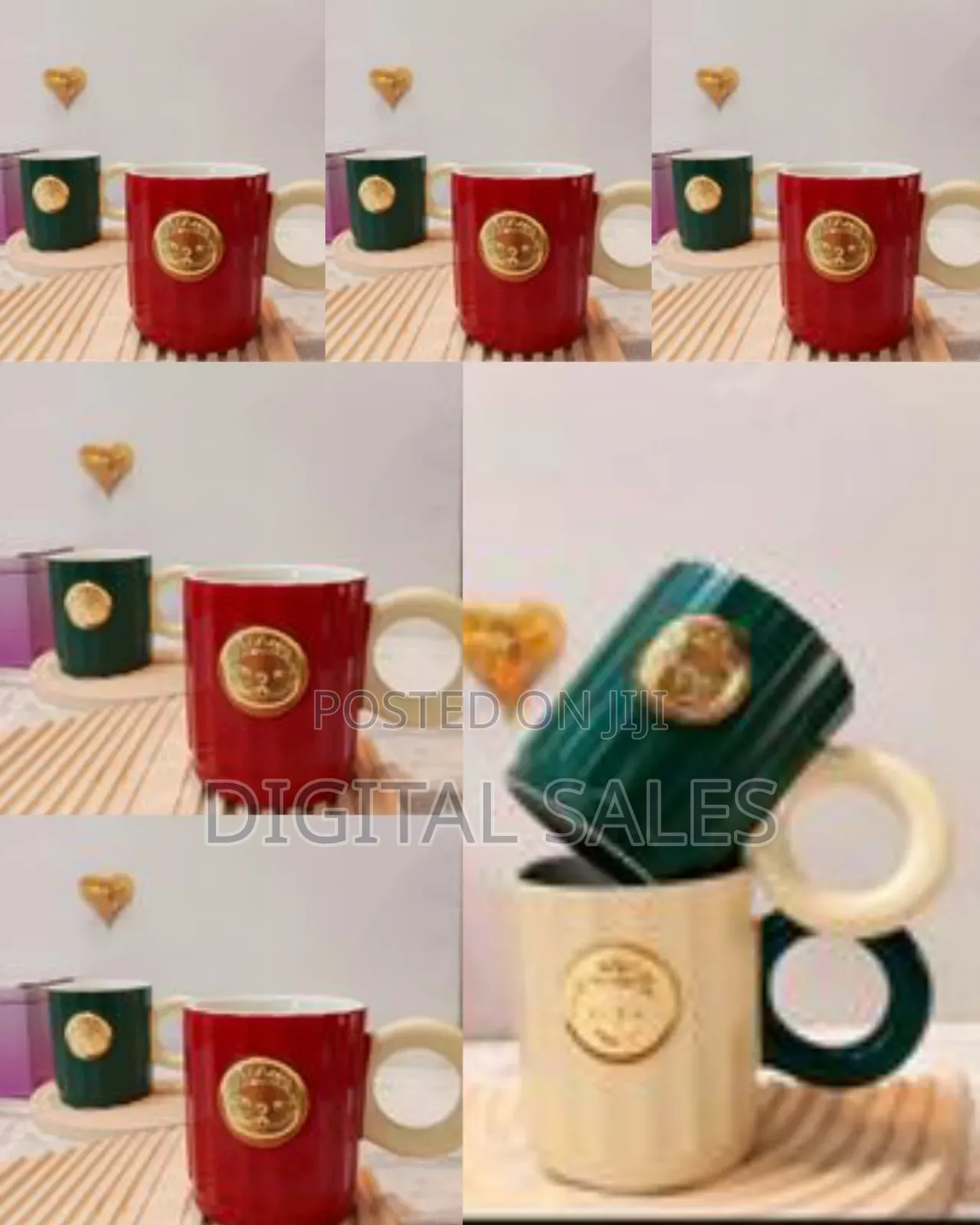 1 Piece of Artistic Portable Breakfast Ceramic Cup