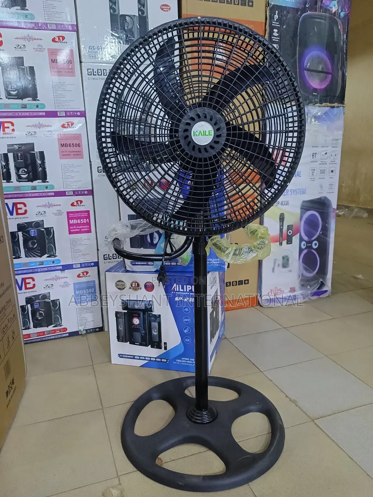 Kaile 16-Inch Oscillating Stand Fan.