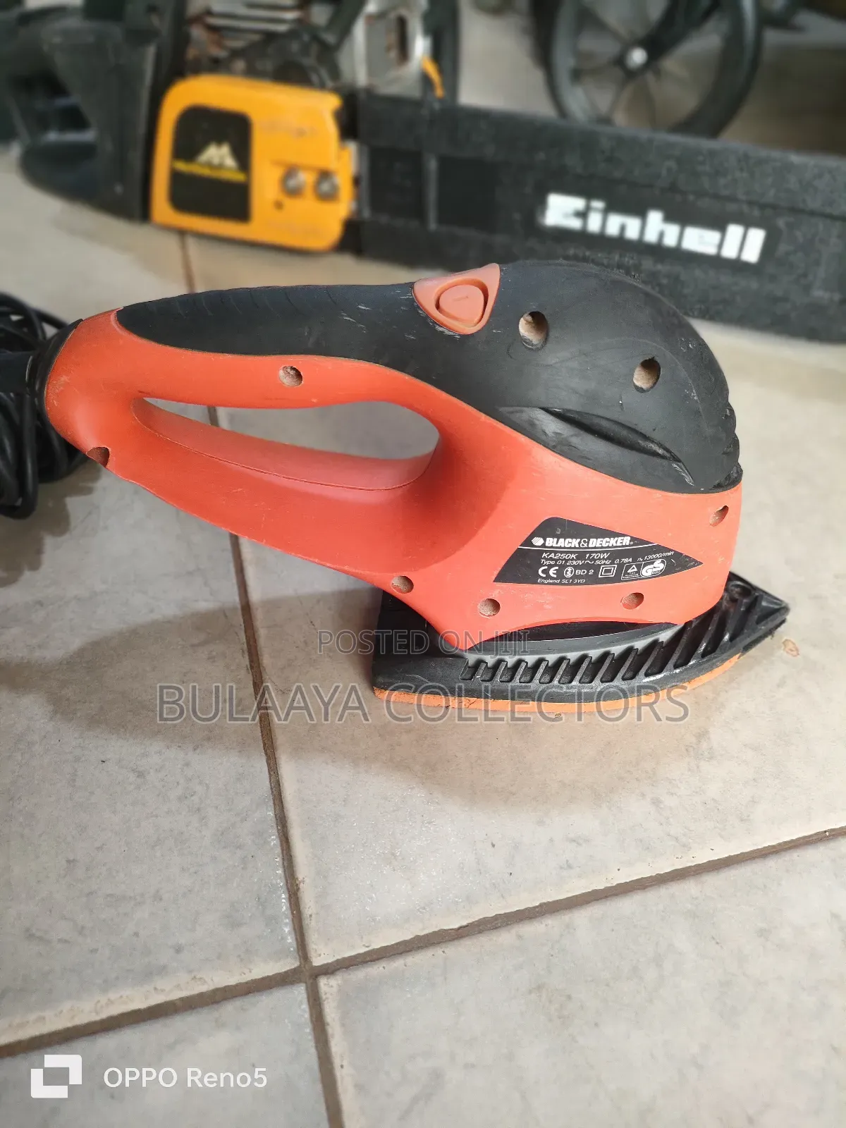 Uk Used Black Decker Sandstorm Detail Sander, Model Ka260gtk.