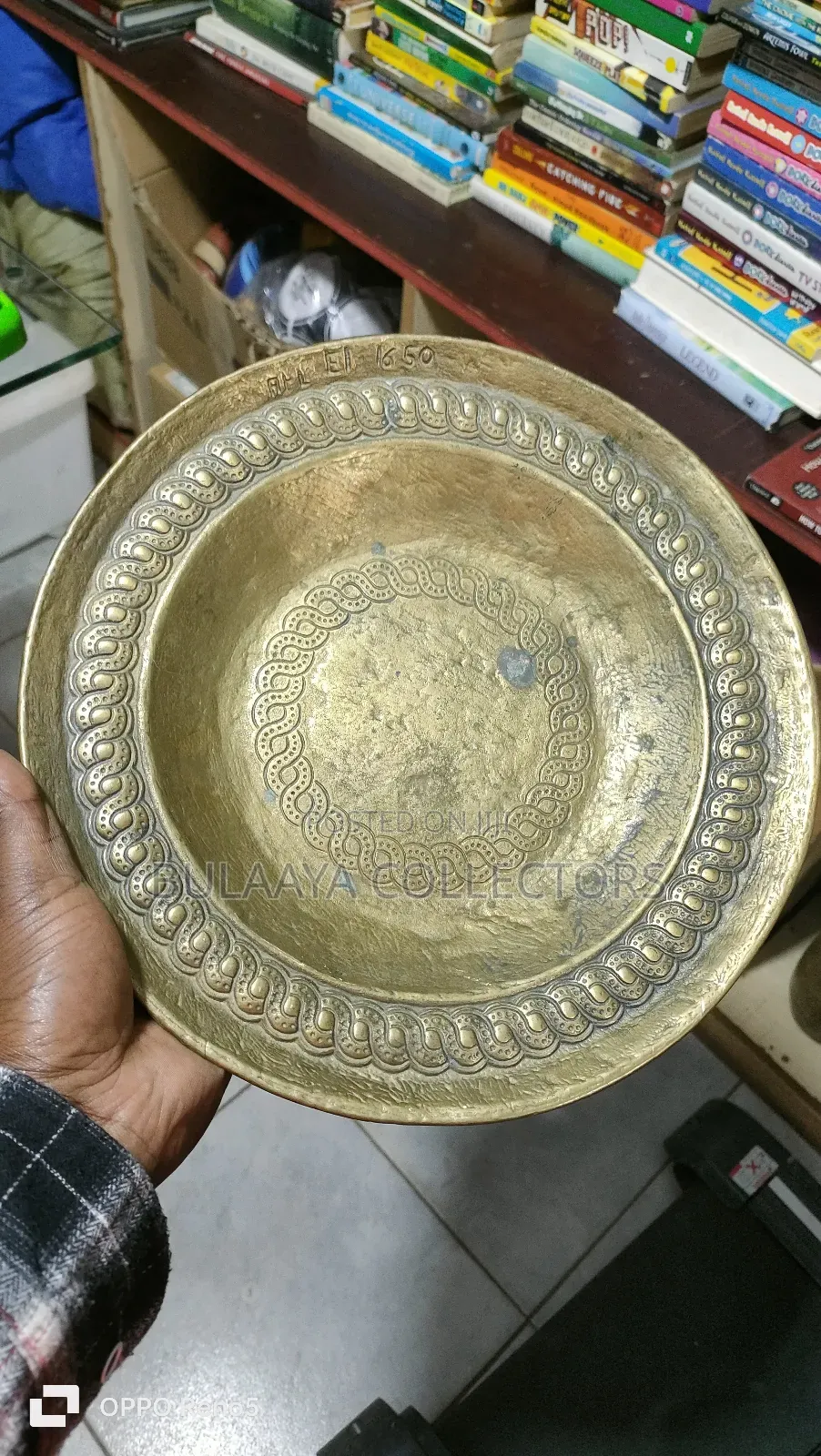 Antique Bronze Plate or Wall Decor, Germany Used.