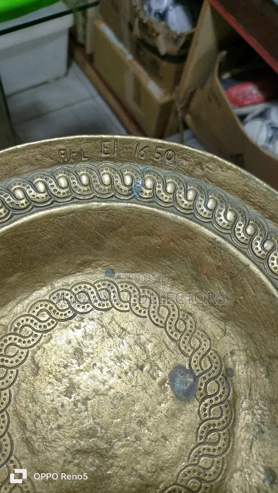 Antique Bronze Plate or Wall Decor, Germany Used.