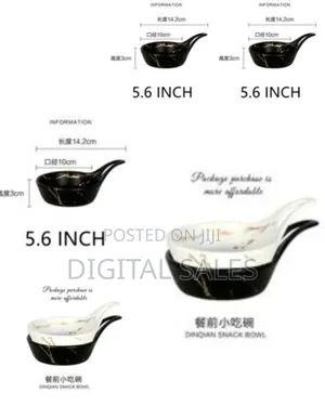 6 Piece of Ceramic Plate Small Round Dessert Salad Fruit Snack Bowl.
