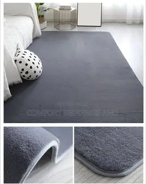 Medium Fluffy Carpet Gray
