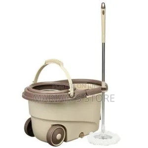 360 Detachable Mop Bucket Set With Wheels Spin Head Clean Broom
