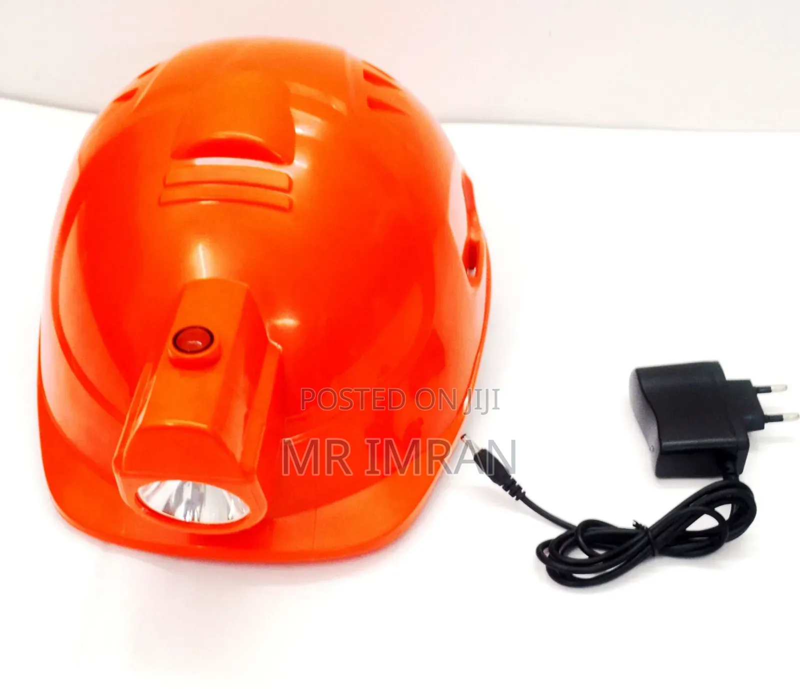 Rechargeable Plastic Safety Hard Headlamp Helmet