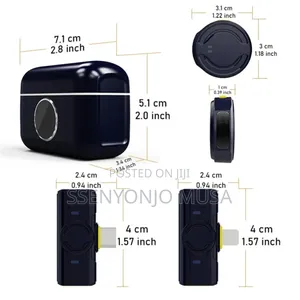 Q81 Mini Wireless Lavalier Microphone Dual Mic Set With Charging Case