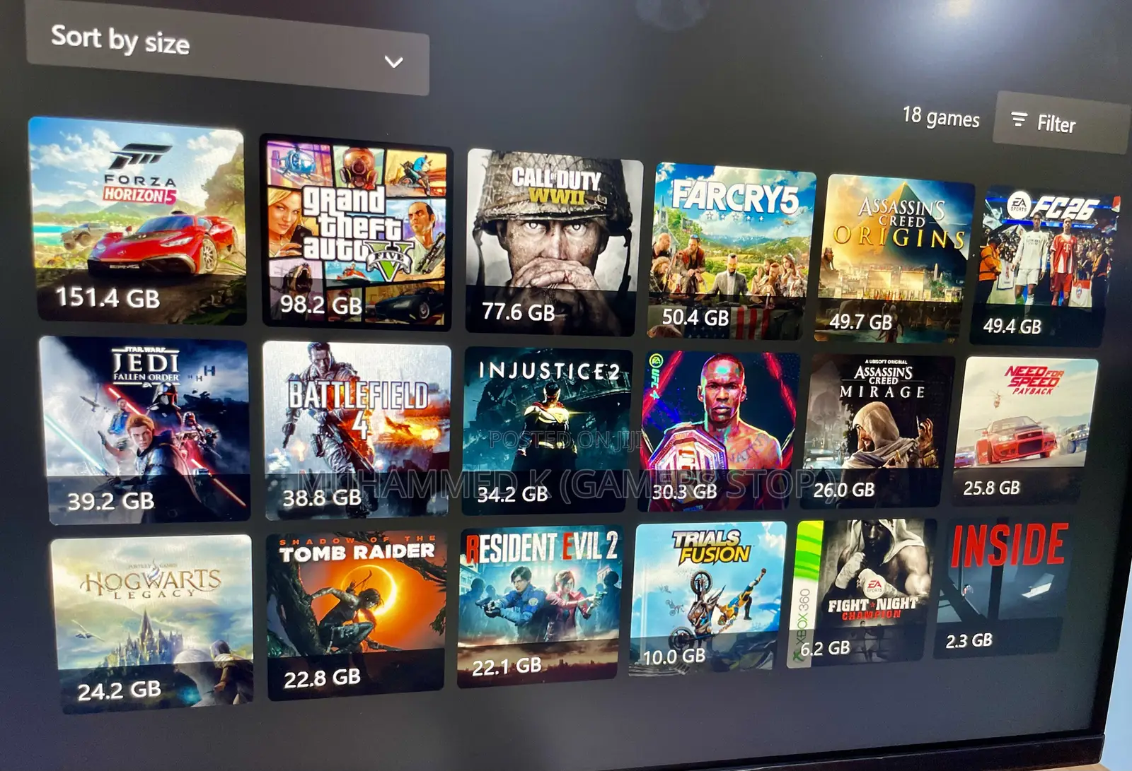 Xbox One (Eafc- 26 + 15 Games)-1tb