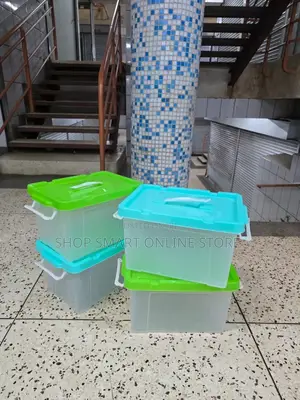 4pcs Hard Plastic Storage Boxes 10liters