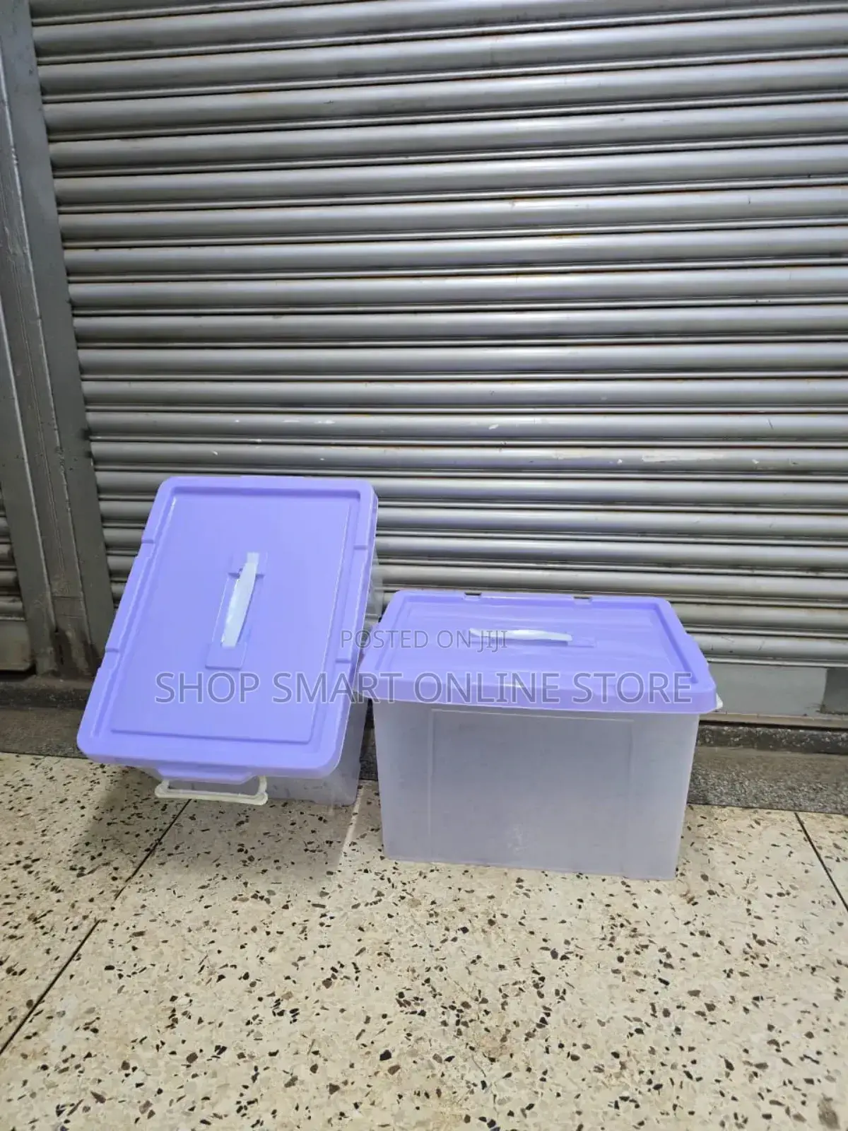 Purple Plastic Storage Boxes for Home Office, Kids Stuff, Schools