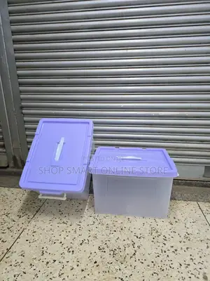 Purple Plastic Storage Boxes for Home Office, Kids Stuff, Schools