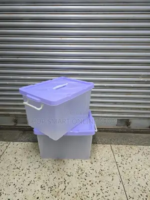 Purple Plastic Storage Boxes for Home Office, Kids Stuff, Schools