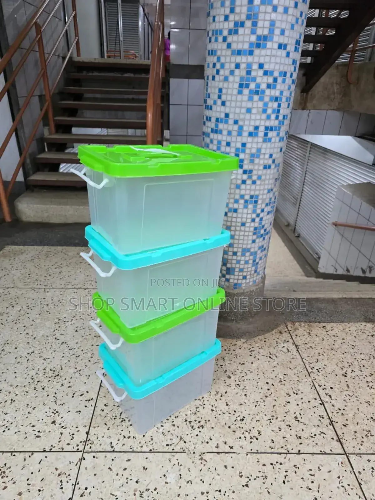 4pcs Plastic Storage Boxes